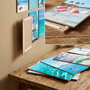 Wallity Set de 12 Cuadros Decorativos MDF Multicolor